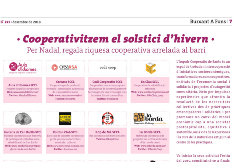 Cooperativitzem el solstici! Campanya de Nadal de l’Impuls Cooperatiu de Sants