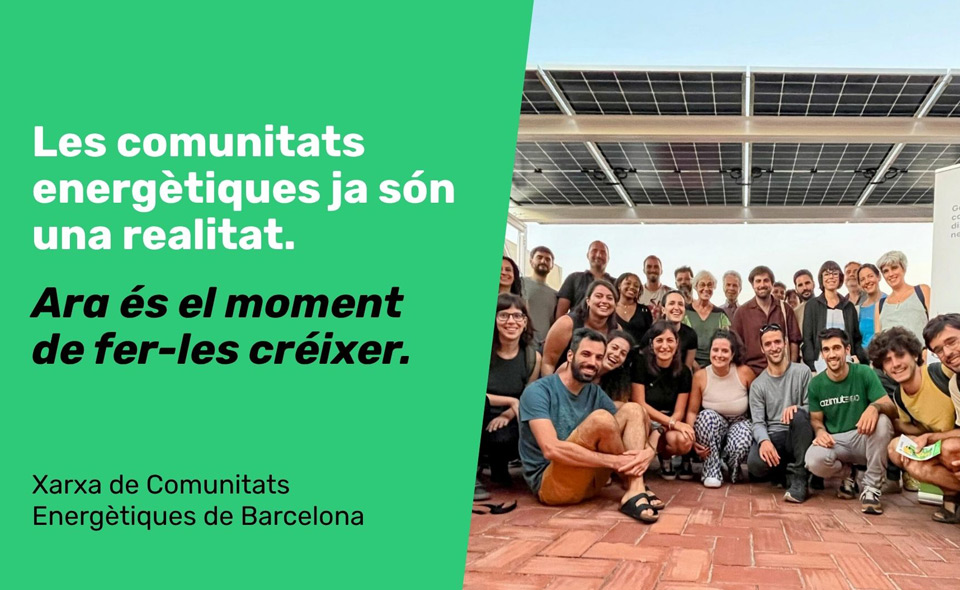 La Xarxa de Comunitats Energètiques de Barcelona reclama una política pública clara per consolidar el model